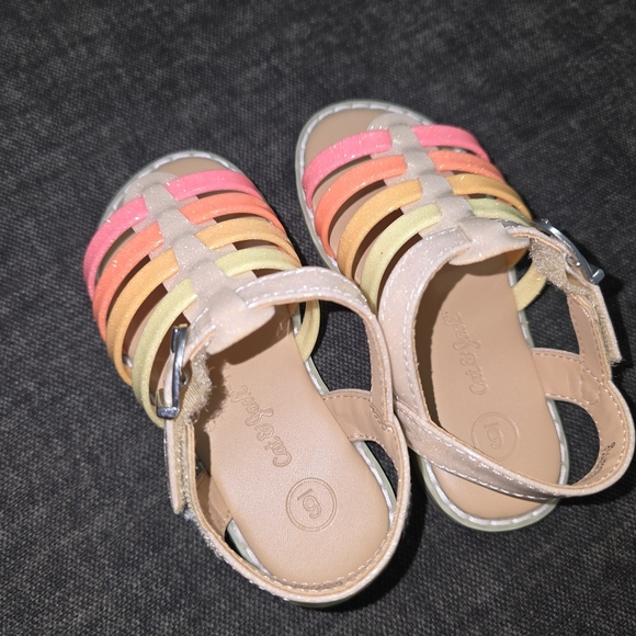 Cat & Jack Vibrant Strappy Kids Sandals - Picture 3 of 10